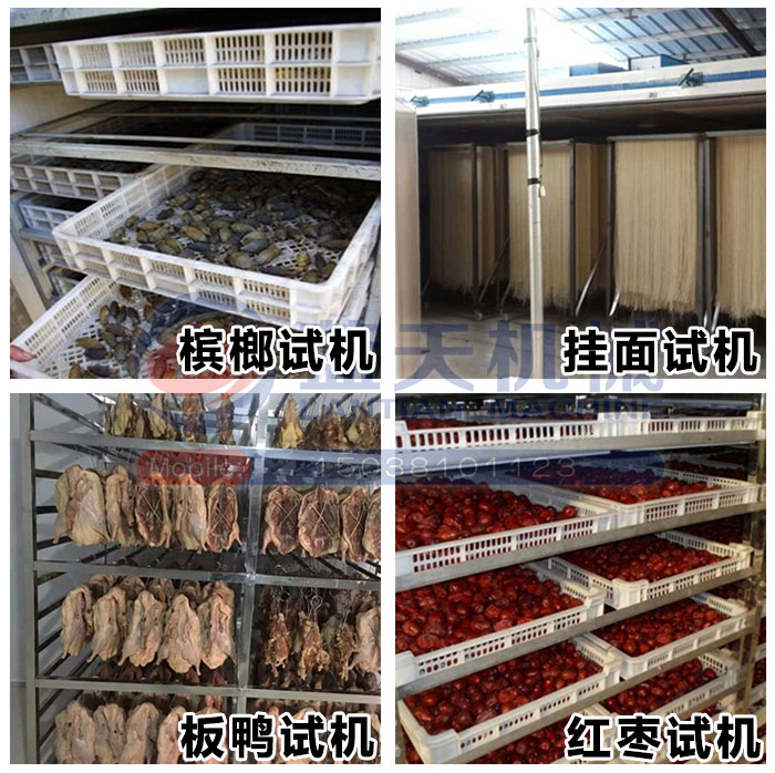 檳榔烘干機試機現(xiàn)場